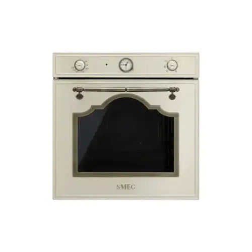 SMEG FORNO INCASSO VENTILATO CORTINA 2MANOPOLE 70LT 60CM PANNA SF700PO - Forni - TecnoRoyal