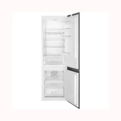 Frigorifero da incasso SMEG bianco con doppia porta e ripiani interni regolabili