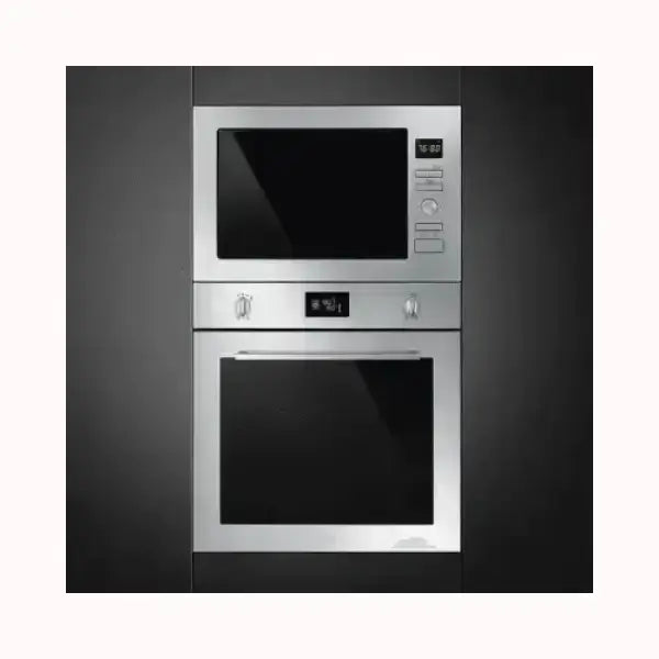 Forno da incasso SMEG in acciaio inox con doppia camera e pannello di controllo digitale