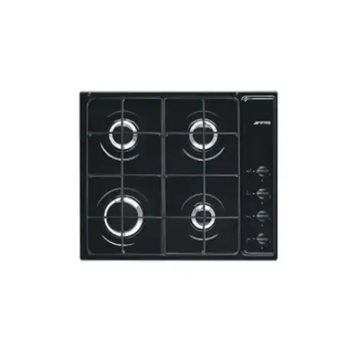 SMEG PIANO COTTURA INCASSO GAS 4 ZONE 60CM NERO S64SN - Piani cottura - TecnoRoyal