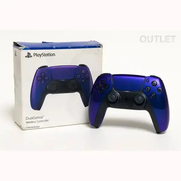 Controller DualSense PS5 color indaco cromato con scatola outlet Sony Computer Ent, usato