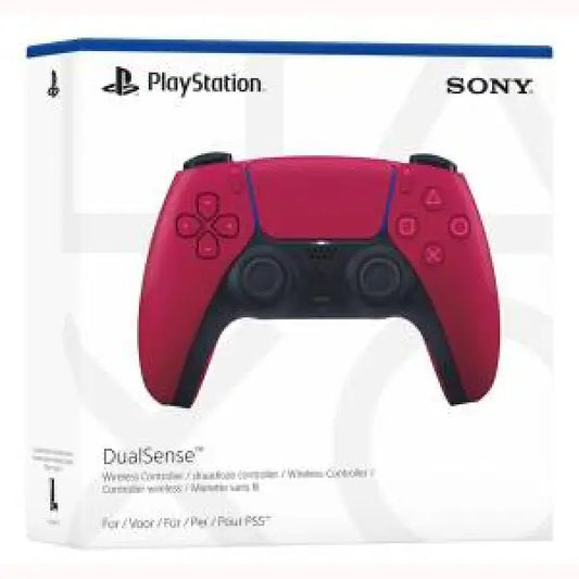 Controller DualSense rosso per PlayStation 5 con design ergonomico e funzioni wireless Sony