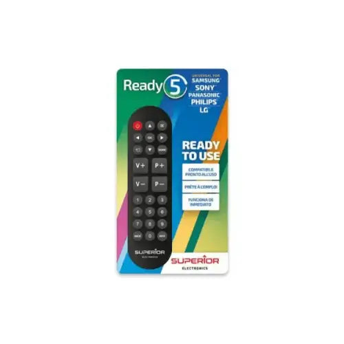Superior Telecomando Ready 5 Universale (Samsung,LG,Panasonic,Sony) - Accessori TV - TecnoRoyal
