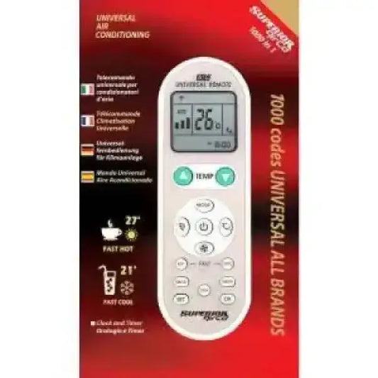 Telecomando universale Superior per condizionatori aria con display digitale e pulsanti funzione
