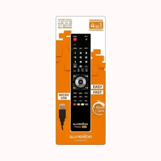 Superior Telecomando Universale Freedom Micro-USB 4 in 1 Accessori TV