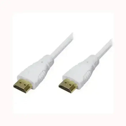 Cavo TV TECHLY HDMI bianco con connettori dorati per trasmissione video e audio ad alta definizione
