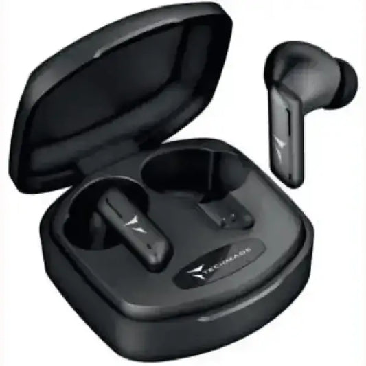 Écouteurs sans fil Techmade TM-K175-BK avec boîtier de chargement, noir, accessoires pour téléphone