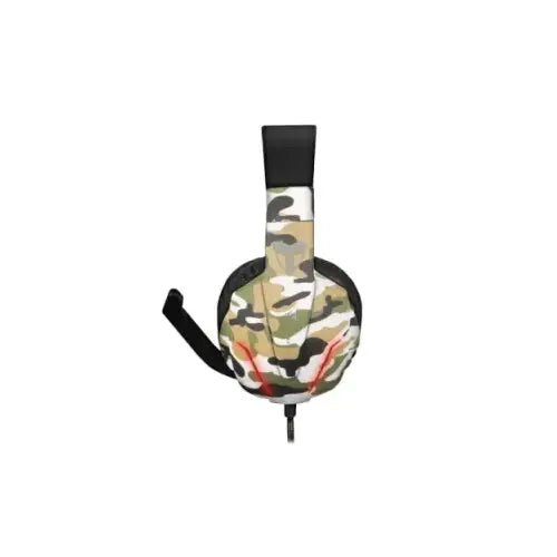TECHMADE CUFFIA GAMING MULT.CONMICROF. 3.5MM VERDE CAMO TM-FL1-CAMGR - Casse - TecnoRoyal