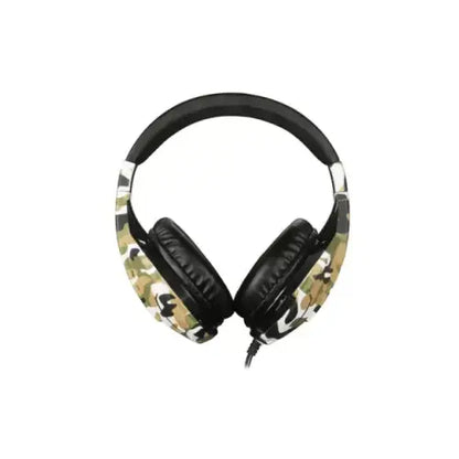TECHMADE CUFFIA GAMING MULT.CONMICROF. 3.5MM VERDE CAMO TM-FL1-CAMGR - Casse - TecnoRoyal