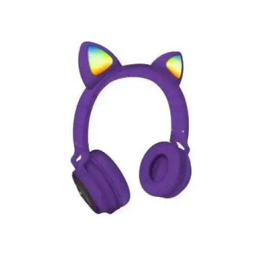 Techmade Cuffie Funny Led BT + Microfono Purple - Audio - TecnoRoyal