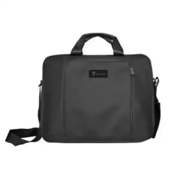 Techmade borsa porta laptop nera in nylon con tracolla imbottita manico rinforzato tasche multiple e tasca frontale