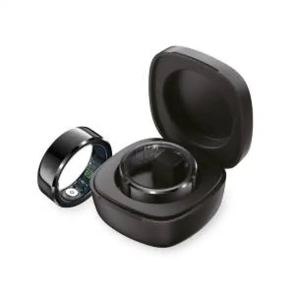 TECHMADE TM-NEXA-BK9 Smartring con Charging Box Black TG 9 18.9mm Smartwatch