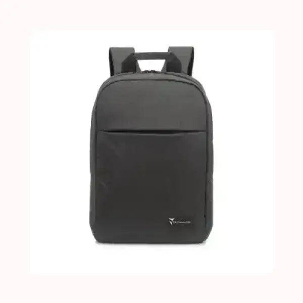 Zaino nero TECHMADE con design minimalista e tasca frontale per uso quotidiano