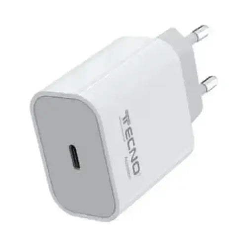 TECNO ALIMENTATORE CARICA RAPIDA TYPE C 20W 3A BIANCO TC-882 - Caricabatterie - TecnoRoyal