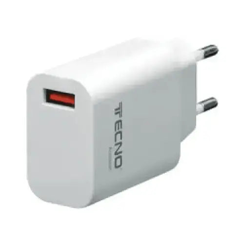 TECNO ALIMENTATORE CARICA RAPIDA TYPE USB 18W 3A BIANCO TC-881 - Caricabatterie - TecnoRoyal