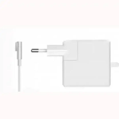 Alimentatore PC TECNO bianco con spina europea e connettore a L per laptop
