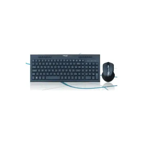 TECNO KIT TASTIERA+MOUSE WIRELESS USB NERO RETAIL TC-740W - Kit Tastiera + Mouse - TecnoRoyal