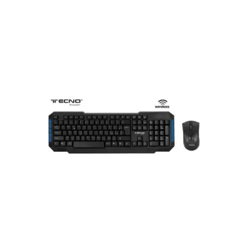 TECNO KIT TASTIERA+MOUSE WIRELESS USB NERO TC-920W RETAIL - Kit Tastiera + Mouse - TecnoRoyal