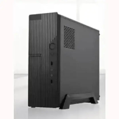 Case PC nero compatto con design verticale e ventola laterale TECNO