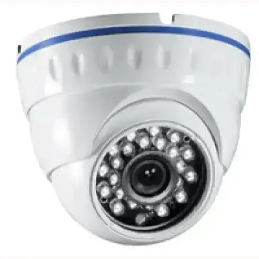 Telecamera a cupola bianca con LED per visione notturna modello TECNO per sicurezza