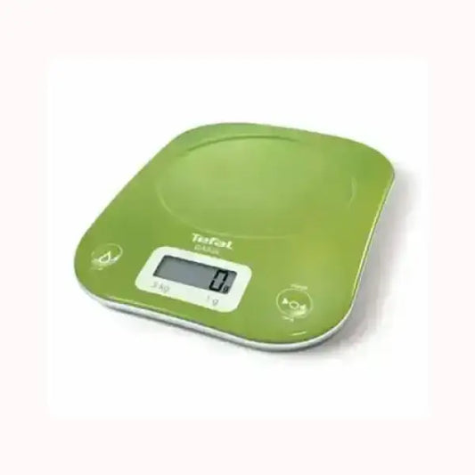 Bilancia pesa alimenti digitale Tefal verde con schermo LCD e funzione tara