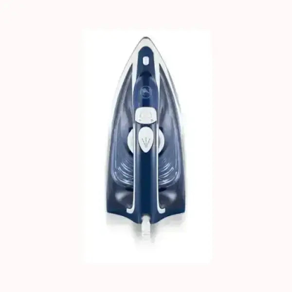 Ferro da stiro TEFAL blu e bianco con punta stretta per una stiratura precisa