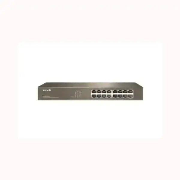 Switch di rete TENDA grigio con 16 porte Ethernet ideale per uffici e connessioni LAN affidabili