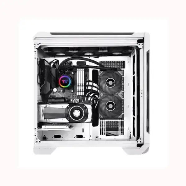 Case PC bianco con raffreddamento a liquido e ventole RGB interno THERMALTAKE accessori informatica