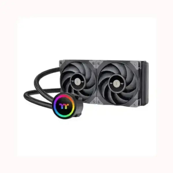 Dissipatore a liquido Thermaltake con doppia ventola e illuminazione RGB per PC gaming