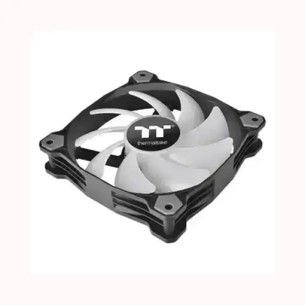 Ventola per PC THERMALTAKE con pale bianche e struttura nera per raffreddamento efficiente