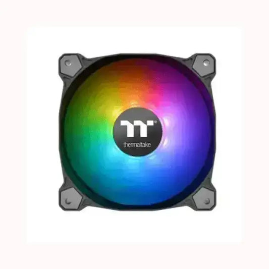 Ventola per computer con illuminazione RGB colorata e logo THERMALTAKE al centro