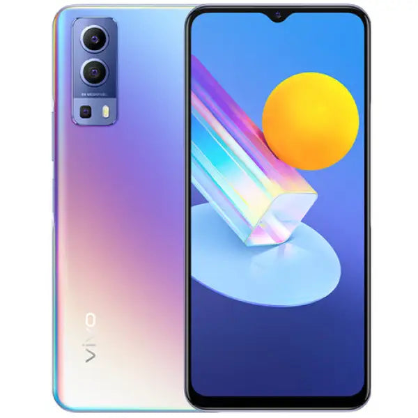 Smartphone TIM Vivo Y72 5G con doppia fotocamera posteriore e schermo ampio con notch a goccia
