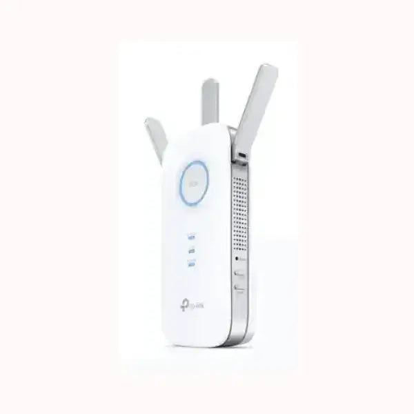 TPLINK range extender bianco con tre antenne LED ring estende segnale WiFi per casa e ufficio