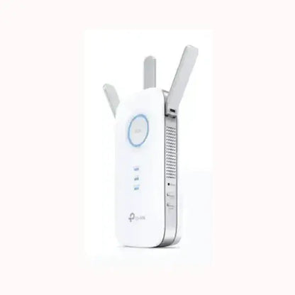 TPLINK range extender bianco con tre antenne LED ring estende segnale WiFi per casa e ufficio
