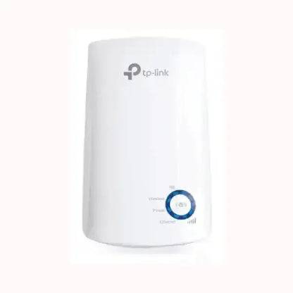 Ripetitore WiFi TPLINK bianco a spina con LED di stato e pulsante WPS per estendere il segnale in casa e ufficio