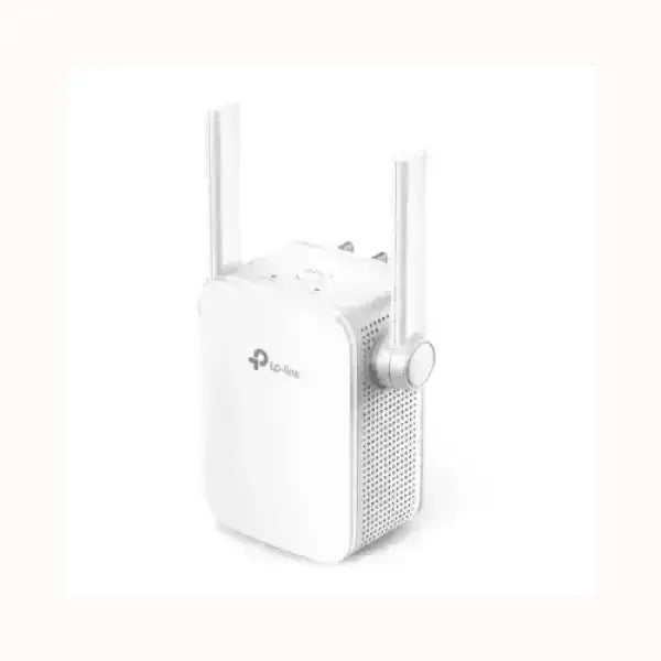Range extender TPLINK bianco con doppia antenna esterna a spina ripetitore WiFi compatto