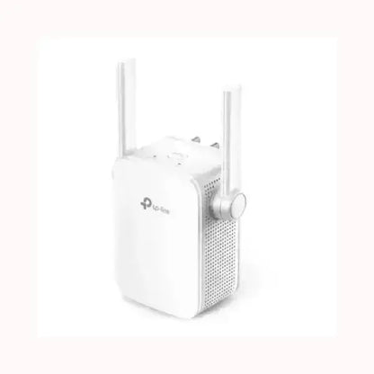 Range extender TPLINK bianco con doppia antenna esterna a spina ripetitore WiFi compatto