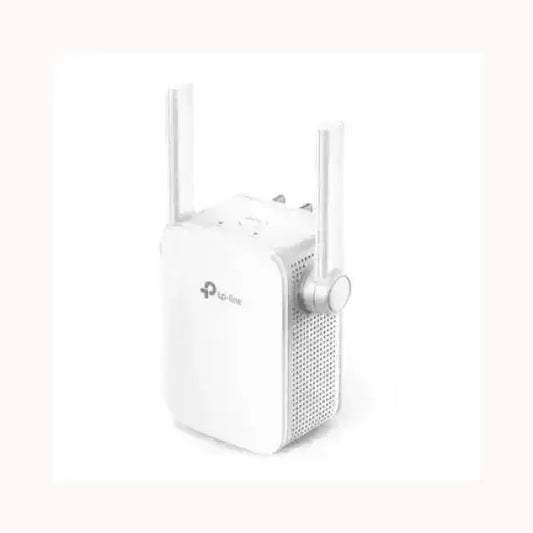 Range extender TPLINK bianco con doppia antenna esterna a spina ripetitore WiFi compatto