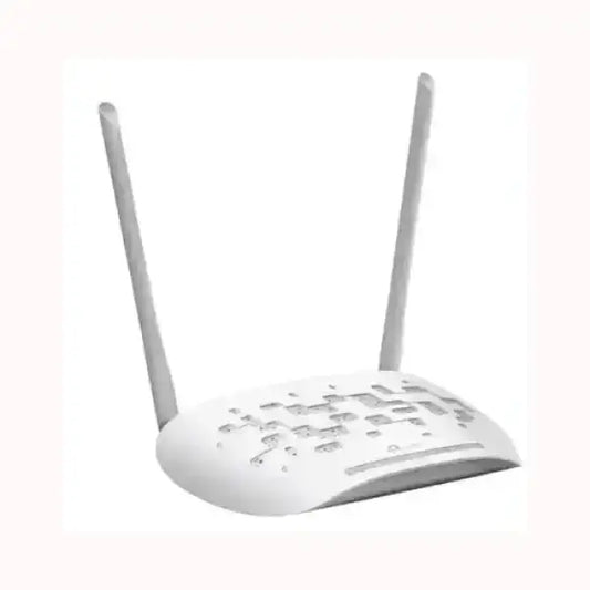 TPLINK access point bianco con due antenne dispositivo WiFi da interno per estendere rete domestica veloce
