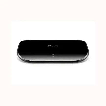 Switch TPLINK nero compatto 5 porte Gigabit per rete domestica design sottile con indicatori LED