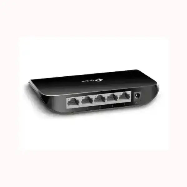 Switch Ethernet TPLINK nero compatto a 4 porte con alimentazione esterna per rete LAN domestica o ufficio