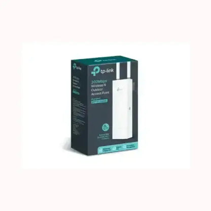 Scatola Access Point wireless esterno TPLINK bianco con antenna 300Mbps ideale per copertura WiFi outdoor
