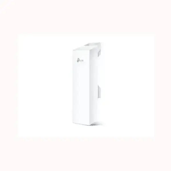 Access point esterno TPLINK bianco verticale con staffa da parete per copertura WiFi a lunga distanza