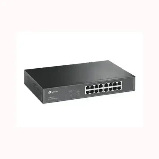 Switch TPLINK 16 porte Ethernet non gestito nero per ufficio e rete domestica con connessioni cablate affidabili