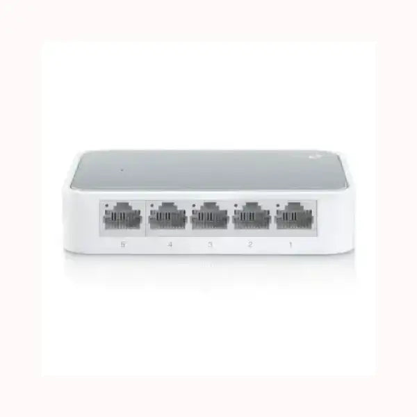 Switch TPLINK 5 porte Ethernet compatto bianco per rete LAN desktop plug and play