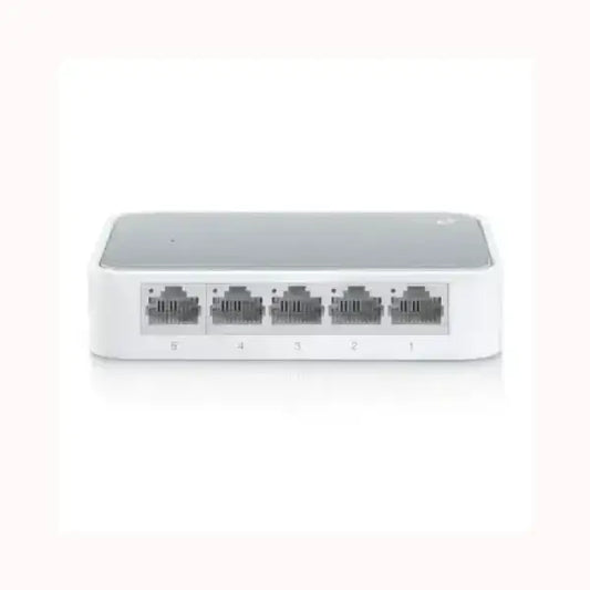Switch TPLINK 5 porte Ethernet compatto bianco per rete LAN desktop plug and play
