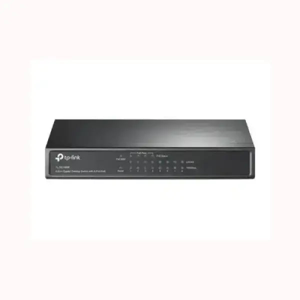 Switch Ethernet TPLINK 8 porte nero compatto con LED di stato frontali per rete aziendale e domestica