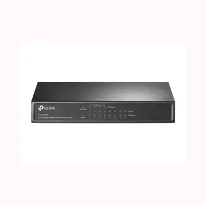 Switch Ethernet TPLINK 8 porte nero compatto con LED di stato frontali per rete aziendale e domestica