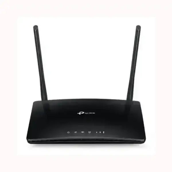 Router wireless TPLINK nero con doppia antenna per connessione internet stabile e veloce