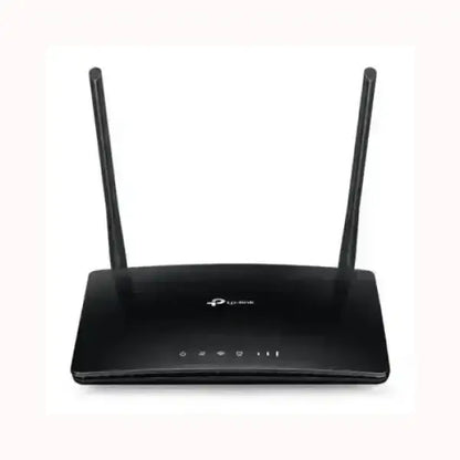 Router wireless TPLINK nero con doppia antenna per connessione internet stabile e veloce
